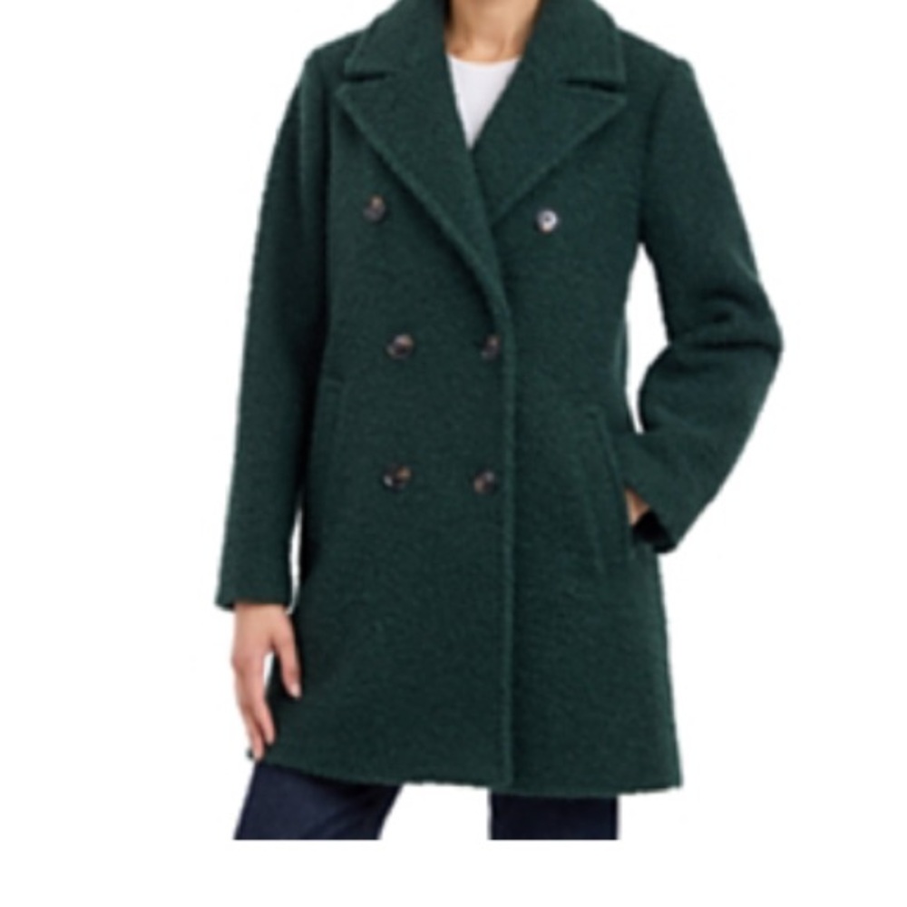 BCBGeneration Dark Green Pea Coat